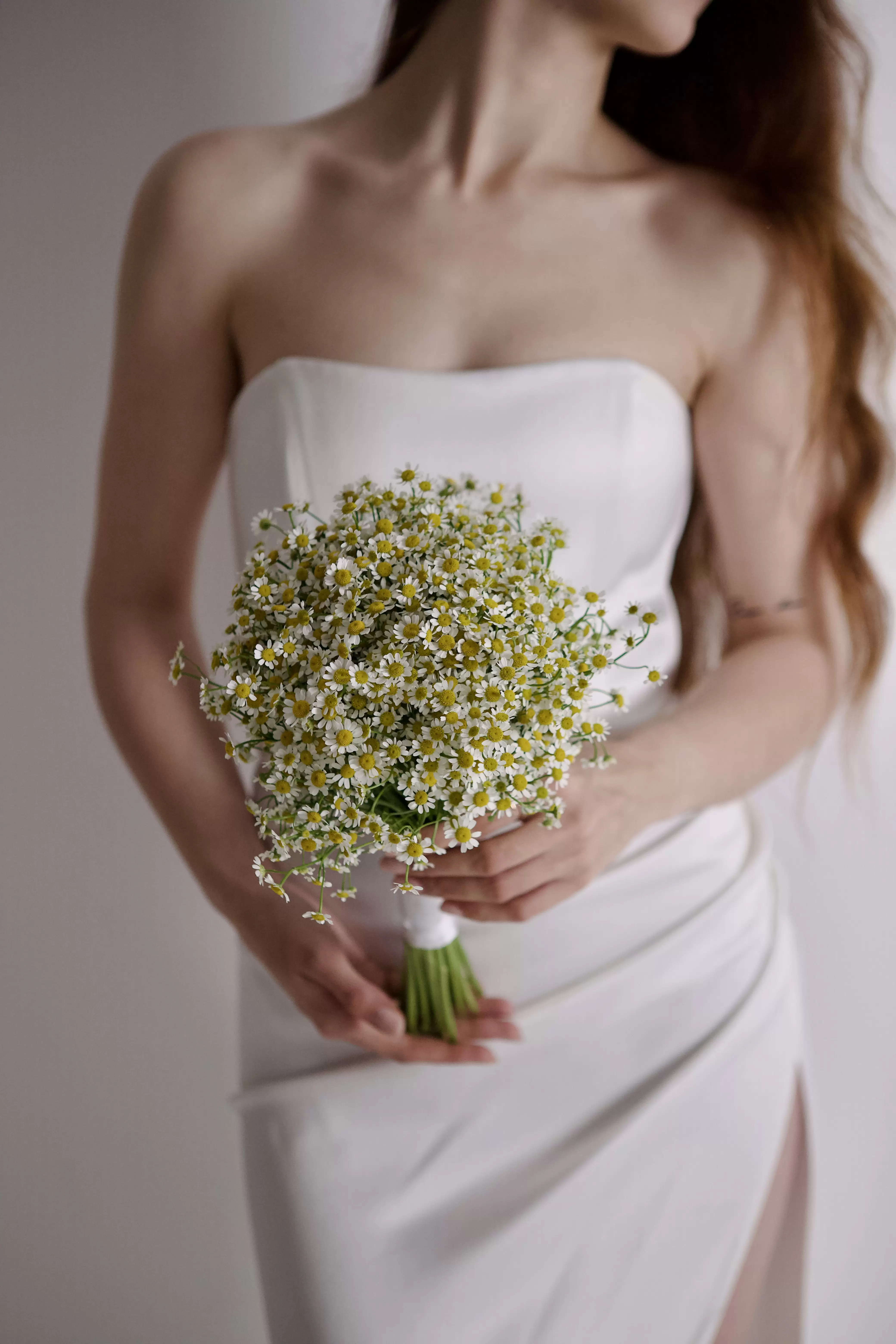 Свадебный букет из ромашек